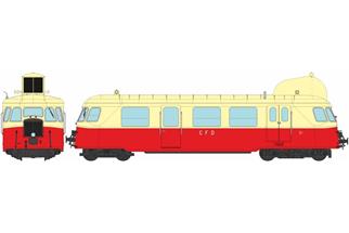 REE Modèles H0m (Sound) CFD Billard-Dieseltriebwagen N°31, Iroquois, rot/grau