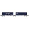 REE Modèles N AAE Container-Doppeltragwagen Sggmrss, CMA CGM/Cronos, Ep. VI