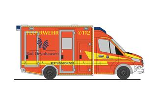 Rietze H0 GSF RTW '18, Feuerwehr Bad Oeynhausen