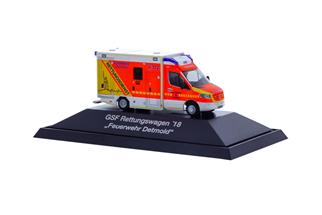 Rietze H0 GSF RTW '18, Feuerwehr Detmold