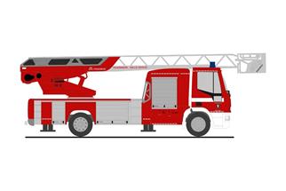 Rietze H0 Magirus DLK 32 '18, Feuerwehr Halle/Saale