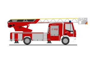 Rietze H0 Magirus DLK 32 '18, Feuerwehr Waldrach