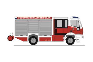 Rietze H0 Magirus HLF Team Cab, Feuerwehr Dillingen/Saar