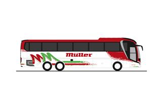 Rietze H0 MAN Lion's Coach L 2017 Müller Reisen Pforzheim