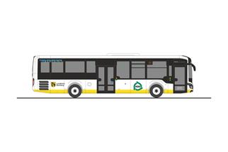 Rietze H0 MAN Lion's Intercity LE, VGN Nürnberg - Basel Reisen