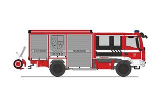 Rietze H0 Schlingmann Varus MAN HLF, Feuerwehr Jetzendorf