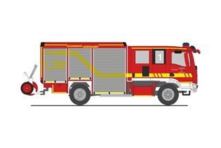 Rietze H0 Schlingmann Varus MAN HLF, Feuerwehr Leverkusen