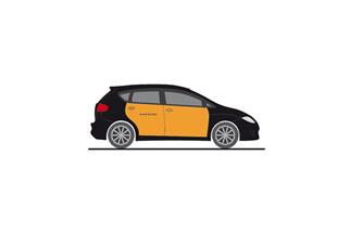 Rietze H0 Seat Altea, Taxi Barcelona