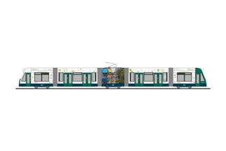 Rietze H0 Siemens Combino, ViP Potsdam - Pro Potsdam, 5-tlg.