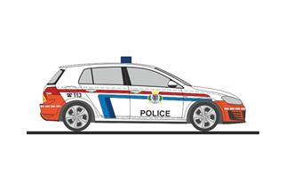 Rietze H0 VW Golf 7 GTI, Police