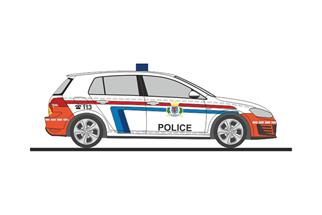 Rietze H0 VW Golf 7 GTI, Police