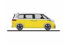 Rietze H0 VW ID. Buzz People, candy weiss/lemongelb metallic