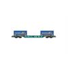 Rivarossi H0 CEMAT Containerwagen Sgns, 2x20'-Coil-Container Dani Trasporti, Ep. V-VI