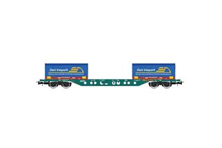 Rivarossi H0 CEMAT Containerwagen Sgns, 2x20'-Coil-Container Dani Trasporti, Ep. V-VI