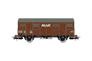 Rivarossi H0 DB gedeckter Güterwagen Gs, MaK, Ep. III