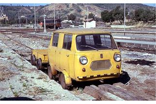 Rivarossi H0 (DC Digital) FS Draisine FIAT.500, mit Anhänger, Ep. IV