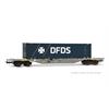 Rivarossi H0 Hupac Containertragwagen Sgnss, 45' DFDS, Ep. VI
