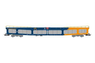 Rivarossi H0 ZSSK Autotransportwagen DDm 916, blau/orange, Ep. VI