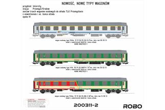 ROBO Modele H0 (DC) PKP Intercity Reisezug-Wagenset TLK Przemyslanin, Ep. VI, 3-tlg.