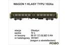 Robo Modele H0 (DC) PKP Reisezugwagen 102Aa, 1. Klasse, Ep. IVc
