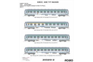ROBO Modele H0 PKP Intercity Reisezug-Wagenset 2 TLK 35100 Mazury, Ep. VI, 4--tlg.