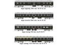 Robo Modele H0 PKP Personenwagen-Set Ost-West, Ep. V, 4-tlg.