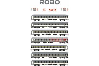 Robo Modele H0 PKP Reisezug-Wagenset Ex Warta, Ep. IVc, 7-tlg.