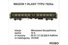 Robo Modele H0 PKP Reisezugwagen 102Aa, 1. Klasse, Ep. IVb