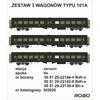 Robo Modele H0 PKP Reisezugwagen-Set 101A, Ep. Va, 3-tlg.
