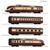 Roco H0 (AC) DB 4-tlg. Set: Dieseltriebzug BR 601, DB