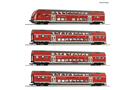Roco H0 (AC) DB AG 4-tlg. Set: Doppelstockwagen, DB AG