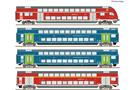 Roco H0 (AC) DB-AG 4-tlg. Set: Doppelstockwagen