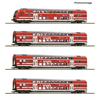 Roco H0 (AC Digital) DB AG Doppelstockwagen-Set, VVO, Ep. VI, 4-tlg.