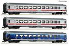 Roco H0 BDZ Reisezugwagen-Set, Ep. VI, 3-tlg.