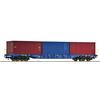 Roco H0 CD Cargo Containertragwagen Sgnss, 3x20'-Container, Ep. VI