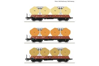 Roco H0 CSD Silowagen-Set Uacs 451.1, Ep. IV, 3-tlg.