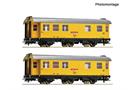 Roco H0 DB AG Bauzugwagen-Set, DB Bahnbau Gruppe, Ep. VI, 2-tlg.