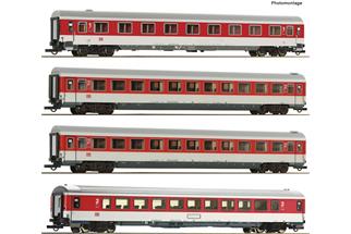 Roco H0 DB AG Reisezug-Wagenset 1 EC 25 Franz Liszt, Ep. V, 4-tlg.