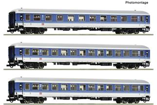 Roco H0 DB AG Reisezug-Wagenset 1 IR 2184 Nordpfeil, Ep. V, 3-tlg.