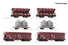Roco H0 DB Display Rangierbahnhof - Schüttgutwagen, Ep. IV, 6-tlg.