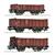 Roco H0 DB Hochbordwagen-Set O 10 + Om 12, Ep. III, 3-tlg.