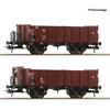 Roco H0 DB Hochbordwagen-Set Om 12, Ep. III, 2-tlg.