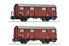 Roco H0 DBP gedecktes Güterwagen-Set Post2s-t/11, Ep. IV, 2-tlg.