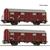 Roco H0 DBP gedecktes Güterwagen-Set Post2s-t/11