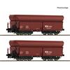 Roco H0 (DC) CD CARGO 2-tlg. Set: Selbstentladewagen, CD