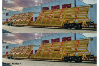 Roco H0 (DC) DB AG 2er Set Weichentransportwagen DB AG