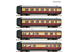 Roco H0 (DC) DB Mittelwagen-Set zu Gasturbinenzug BR 602, Ep. IV, 4-tlg.