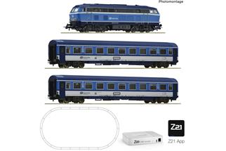 Roco H0 (DC Digital) CD Startset BR 756 mit Schnellzug, geoLine