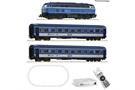 Roco H0 (DC Digital) CD Startset BR 756 mit Schnellzug, Roco Line mit Bettung