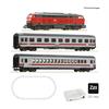 Roco H0 (DC Digital) DB AG Startset BR 218 mit Intercity, Roco Line mit Bettung